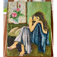 تابلو هنری «لحظه‌ای برای خودم»